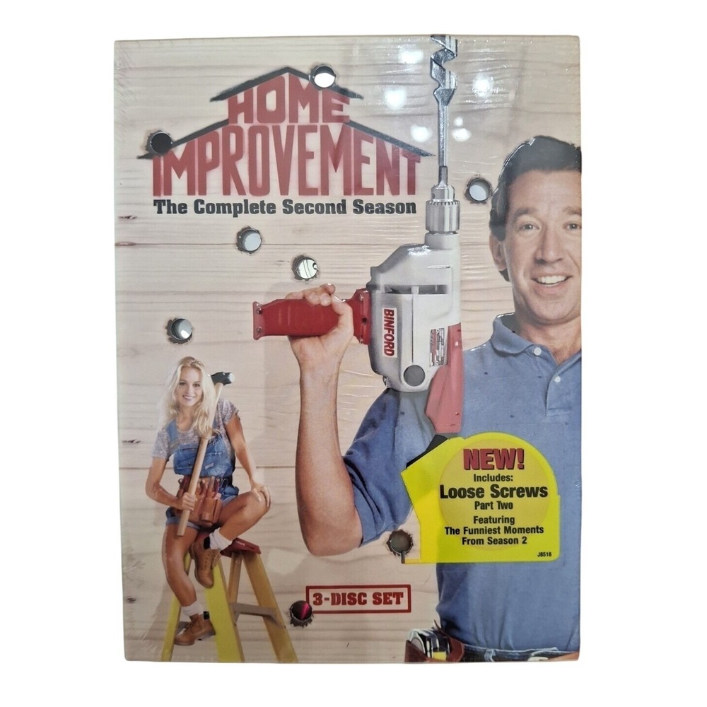 Home Improvement The Complete Second Season‎ DVD 3-Disc Set Tim Allen New Sealed
